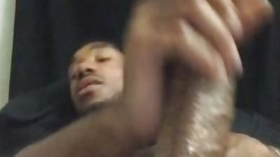 Intense jacking before work., Amateur, Black, Cumshot