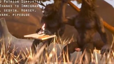 You Have Sex with a Werewolf!, Anal, Big Cock, Cumshot