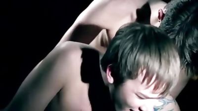 Dark vampire twink teens ass drilling his tight ass prey, Anal, Ass, Blowjob, Gay