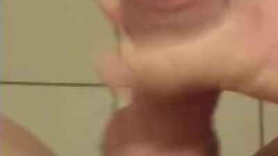 Masturbate on toilet, Amateur, Big Cock, POV