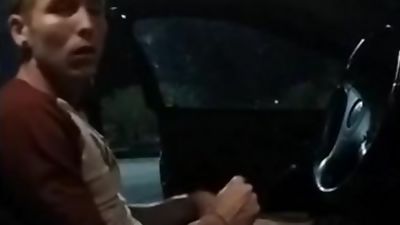 Cruising in your car and being fucked in it by a stranger, Amateur, Gay, Bareback