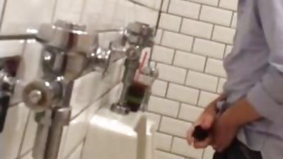 Urinal spy after game 2, Amateur, Solo, Gay, Spy