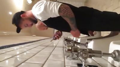 Spy urinal iphone, Big Cock, Outdoor, Solo