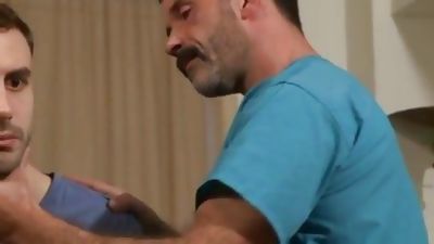 Sensual and HOT doctor, Big Cock, Masturbating, Gay