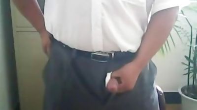 Chinese Dad, Asian, Handjob, Webcam