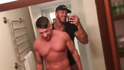 Built, hung latin breeds, Big Cock, POV, Bareback, Bruce Beckham, Jason Vario