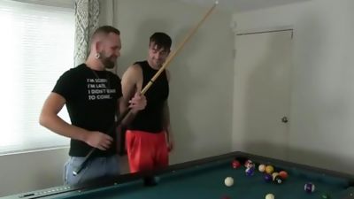Pool Table Fetish Fuck with Mason Lear and Josh Mikael, Anal, Piercing, Gay, Mason Lear