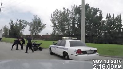 GAY PATROL - Illegal Bike Racer Gets His Black Thug Ass Worked By The Cops, Anal, Blowjob, Gay