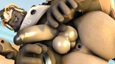 RTZERO -- Overwatch Bara (Winston and Roadhog) Year of the Pig PMV, Anal, Big Cock, Blowjob