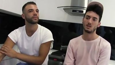 AmateursDoIt - Monster cock stud fucks hairy jock in kitchen before cumshot, Amateur, Big Cock, Cumshot, Amateurs Do It