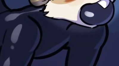 Slight Latex Containment Breach - for Egger [Animated] - by PeskyBatfish, Fetish, Solo, Gay