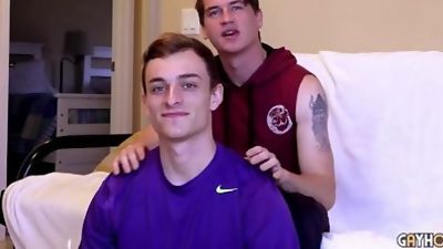 BARLEY CAN TAKE! Hot College Blonde Jocks FUCKS Screaming Teen., Amateur, Blonde, Cumshot, Gay Hoopla