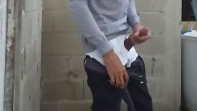 gifted masturbates outdoors, Big Cock, Cumshot, Outdoor, Gay