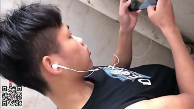 Chinese Spy Cam 1A101, Amateur, Big Cock, Masturbating, Gay