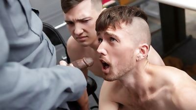 Two Straight Twink Brothers Caught Sex Acts In Dressing Room, Big Cock, Blowjob, Gay, Clothed
