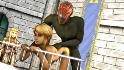 Sissy Link: Zelda's Private Show, Big Cock, Blonde, Interracial, Gay