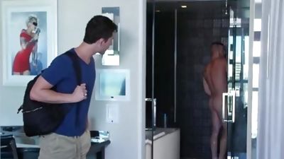 ShowerBait Double trouble shower fuck, Anal, Big Cock, Blowjob, Gay