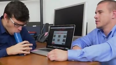 GRAB ASS - This Scummy Boss Treats His Employees Like Play Things, Anal, Brunette, Latina, Gay