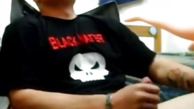 Army guy shoots a load on a sex doll, Cumshot, Homemade, Webcam