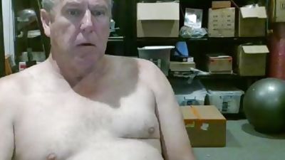 Aussie Grandpa cums, Masturbating, Gay, Daddies