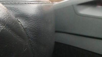 Masturbation by a stranger in public parking, Big Cock, Handjob, Masturbating