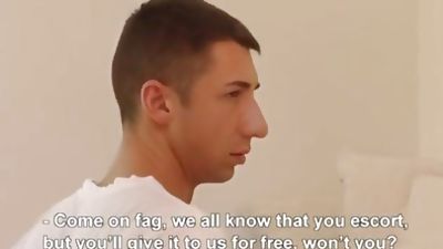 Italian escort gets two cocks, Amateur, Anal, Gay