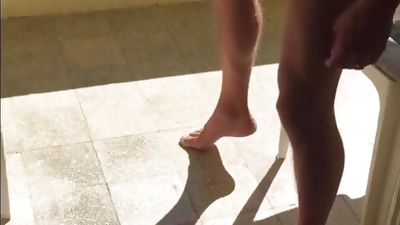 Fucking at the Balcony, Amateur, Anal, Big Cock