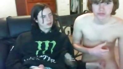 Cousins sucking each other off on cam, Big Cock, Blowjob, Masturbating