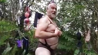 HORNY WOODLAND PANTY PLAY, Outdoor, Panties, Crossdresser, Gay