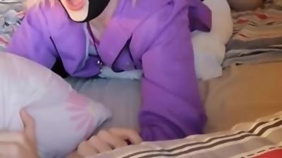 Femboy Astolfo buttslut taking whips and a big cock, Big Cock, Cumshot, Teen