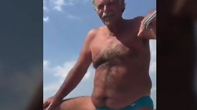Fishing with grandpa, Bikini, Old And Young, Outdoor, Gay