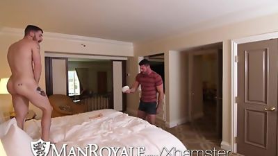 ManRoyale Nanny Caught And Fucked To Keep His Job, Anal, Big Cock, Blowjob, Caught, Man Royale