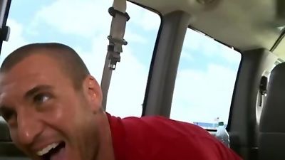 BAIT BUS - Little Latin Thug Aaron Felix Gets Turned Out By Parker, Blowjob, Brunette, Pornstar, Bait Bus, Alexis Faux