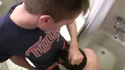 Fuck in the shwer, Ass, Handjob, Ass Licking