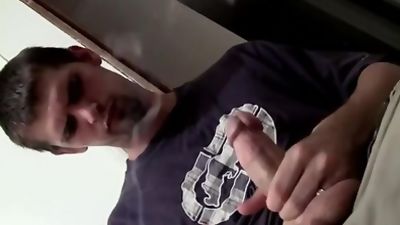 Amateur homo Nolan shoots jizz after fetish wanking, Big Cock, Cumshot, Solo