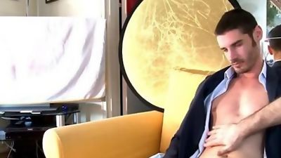 True hetero insurrer made a porn in spite of him to get a contract, Big Cock, Handjob, Massage, Keumgay