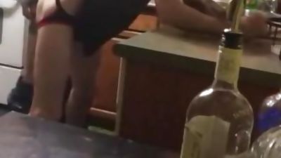 Anon Kitchen BB Fuck., Anal, Cumshot, Homemade