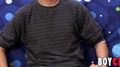 Fresh twink jerks off and cums hard at the casting couch, Piercing, Masturbating, Solo, Boy Crush