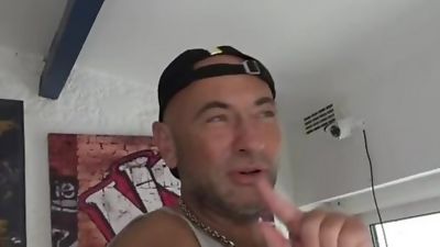 DIMITRI fucked bareback by ROmain for a casting, Blowjob, Casting, Creampie