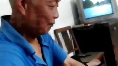 Chinese Grandpa Part 2, Asian, Group Sex, Handjob