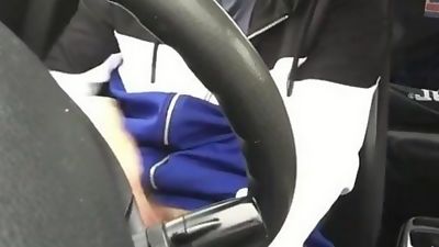 tommylads , wanking in the car, Masturbating, Gay, Car