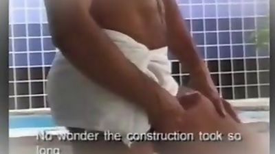 Brazilian Sauna Pole Sucking Sluts, Big Cock, Bikini, Muscle