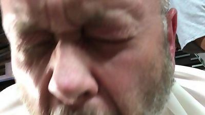 Spanked in Skirt and Purple Panties, Amateur, Outdoor, Crossdresser