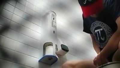 YOUNG HOT GUY CAUGHT JERKING IN PUBLIC STALL, Masturbating, Gay, Jerking