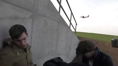 Czech public 3some, Amateur, Blowjob, Threesome