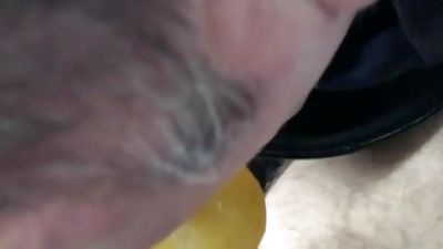 daddy cleans up as lad strokes his cock to Completion, Blowjob, Handjob, Masturbating