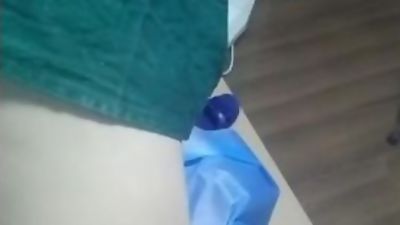 Chinese doctor give patient treatment with surgical uniform latex glove 2, Fetish, Uniform, Gay