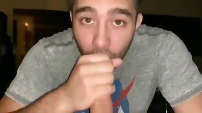 Giving Roommate Head, Amateur, Big Cock, Blowjob