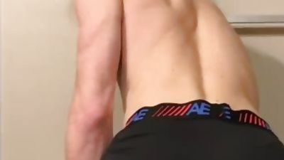 Sexy guy fingers hot asshole while cuming I’m floor, Closeup, Fingering, Masturbating