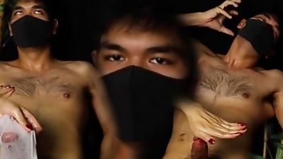 NEW FACE! HOT STRAIGHT GUY FIRST TIME CUMCONTROL CUM EXPLOSION 直男被玩大鸡吧喷射, Asian, Big Cock, Handjob